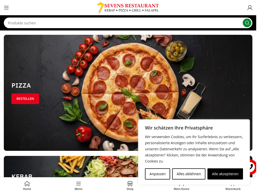 Website von Coban Gastro GmbH in Thun