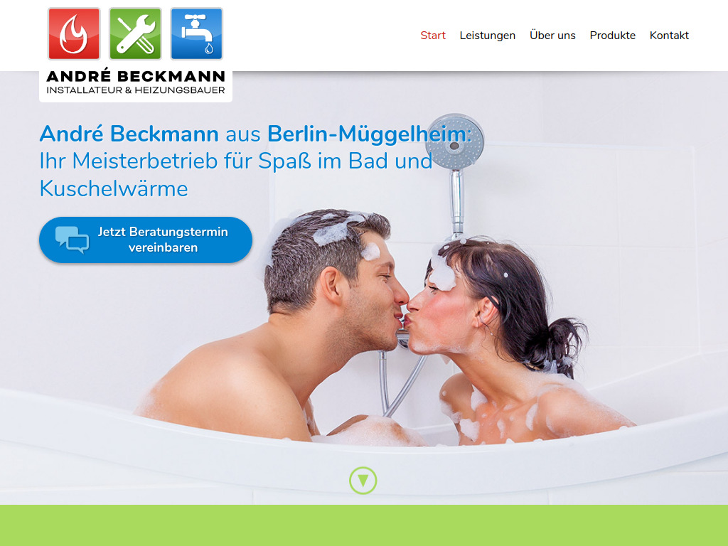 Website von André Beckmann GmbH & Co. KG in Berlin