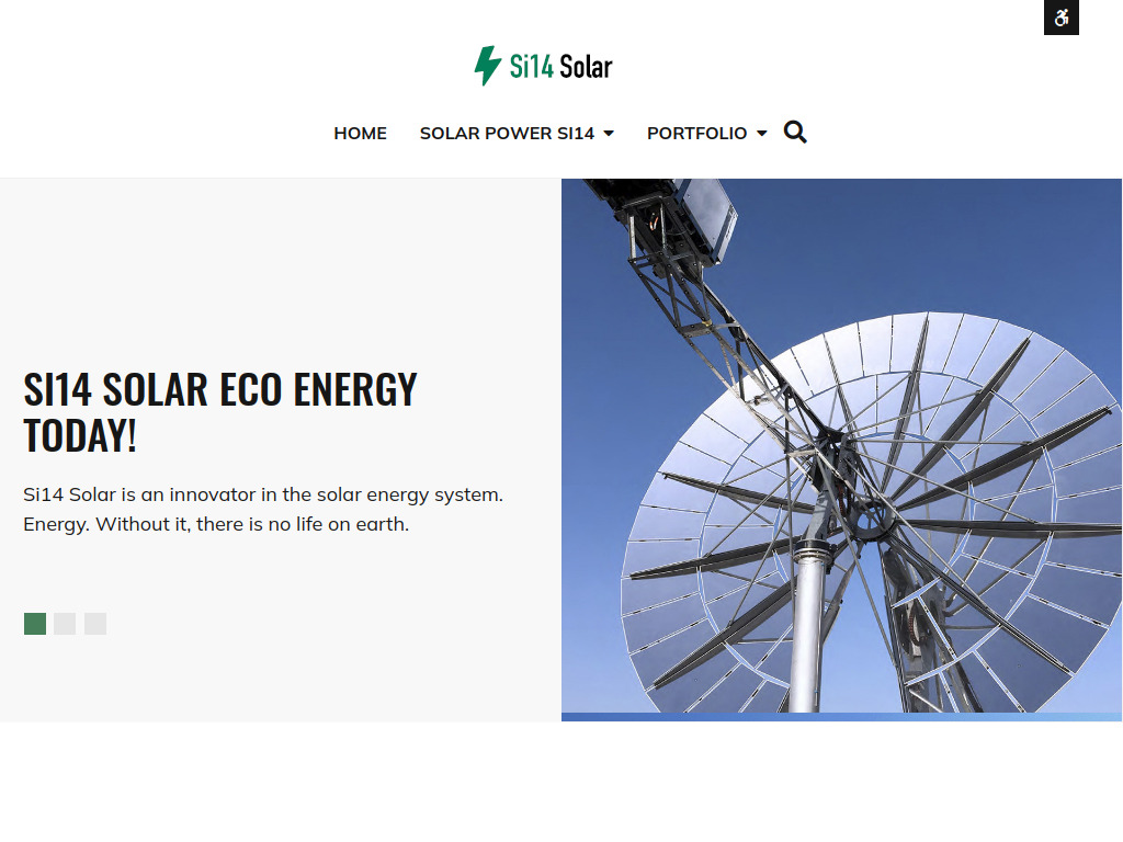 Website von Si14 Solar AG in Nürnberg