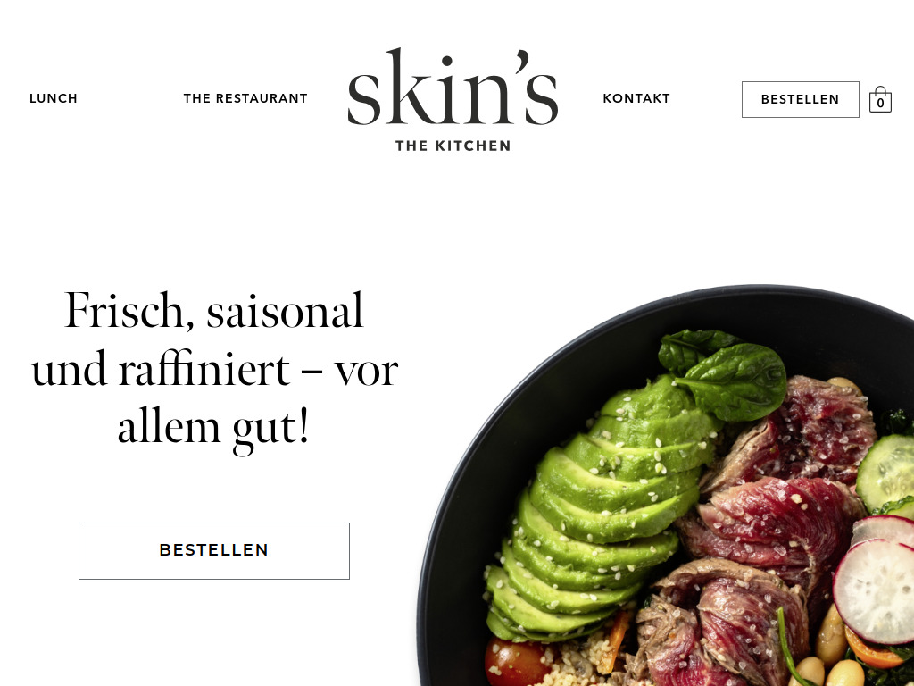 Website von skinmed AG in Aarau