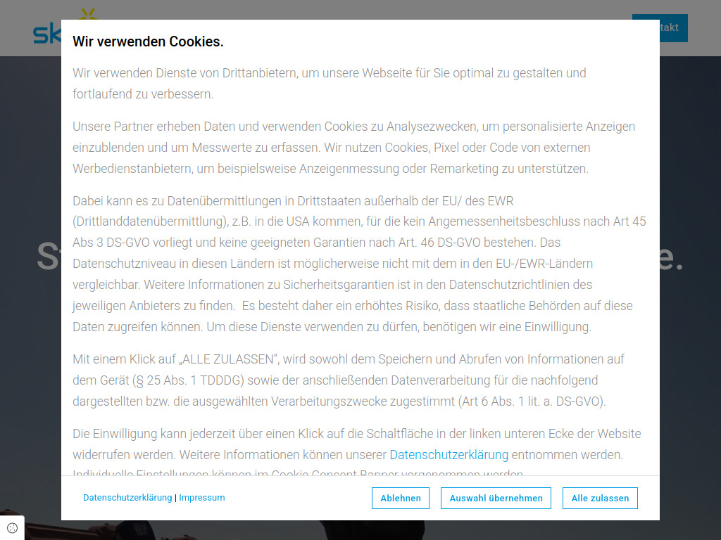 Website von Sky Solar in Rott am Inn