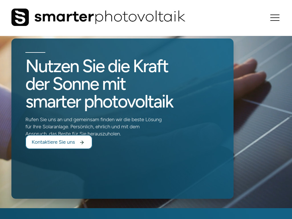 Website von Smarter Swiss GmbH in Staad