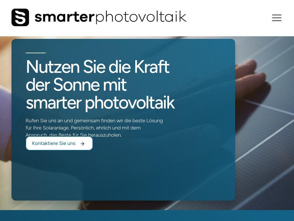 Website von Smarter Swiss GmbH in Staad