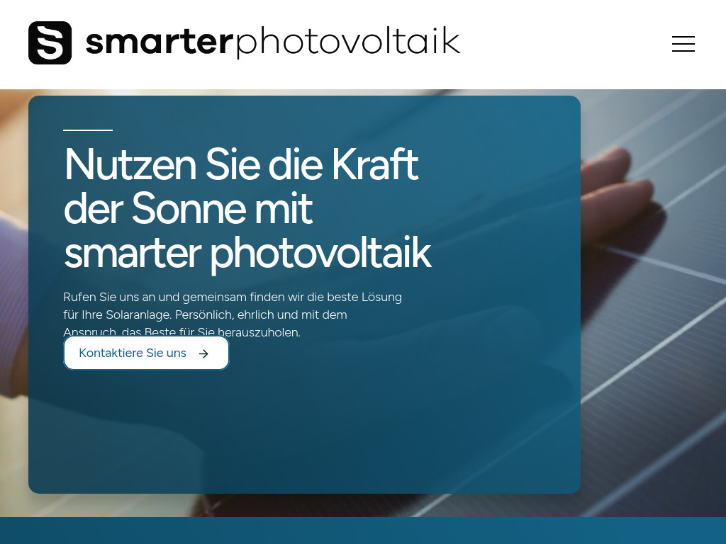 Website von Smarter Swiss GmbH in Staad