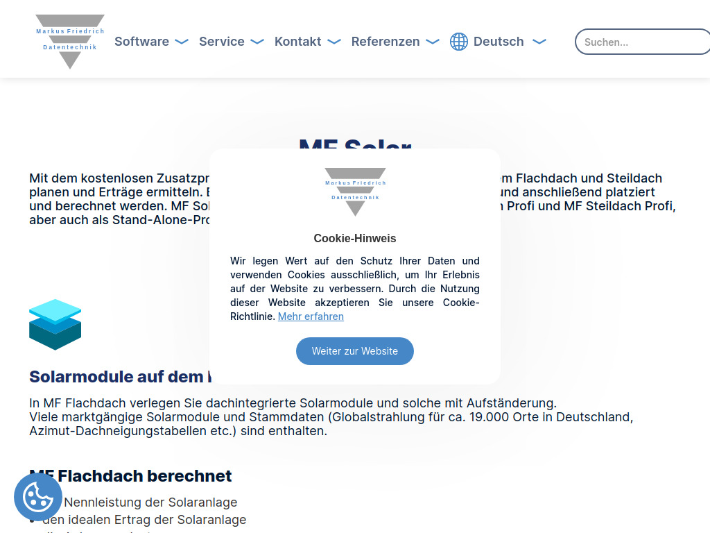 Website von Markus Friedrich Datentechnik Inh. Lisa Römer in Eichwalde