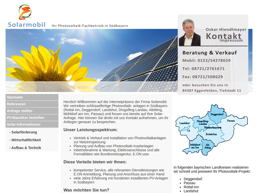 Website von PV Service Fahnemann GbR in Eggenfelden