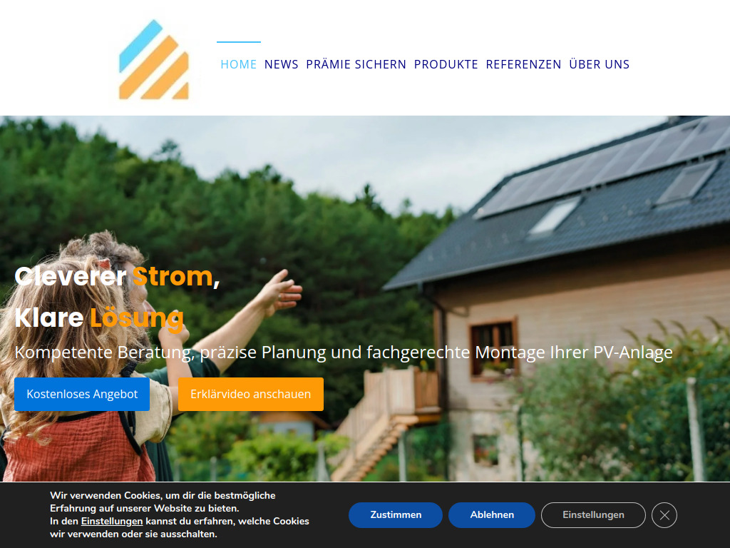 Website von Solanergie GmbH in Osnabrück