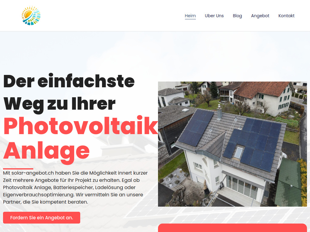 Website von Solar panels in Schindellegi
