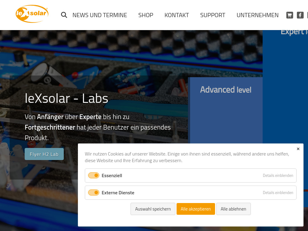 Website von leXsolar GmbH in Dresden