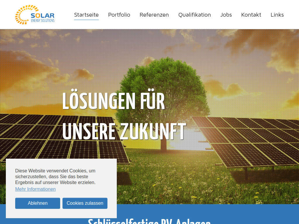 Website von Photovoltaik & Solarenergie vom Experten