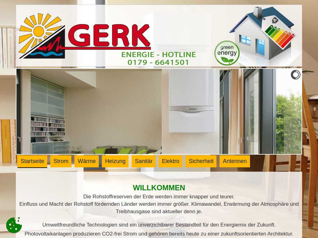Website von L. Gerk Heizungs- und Lüftungsbau in Stockach
