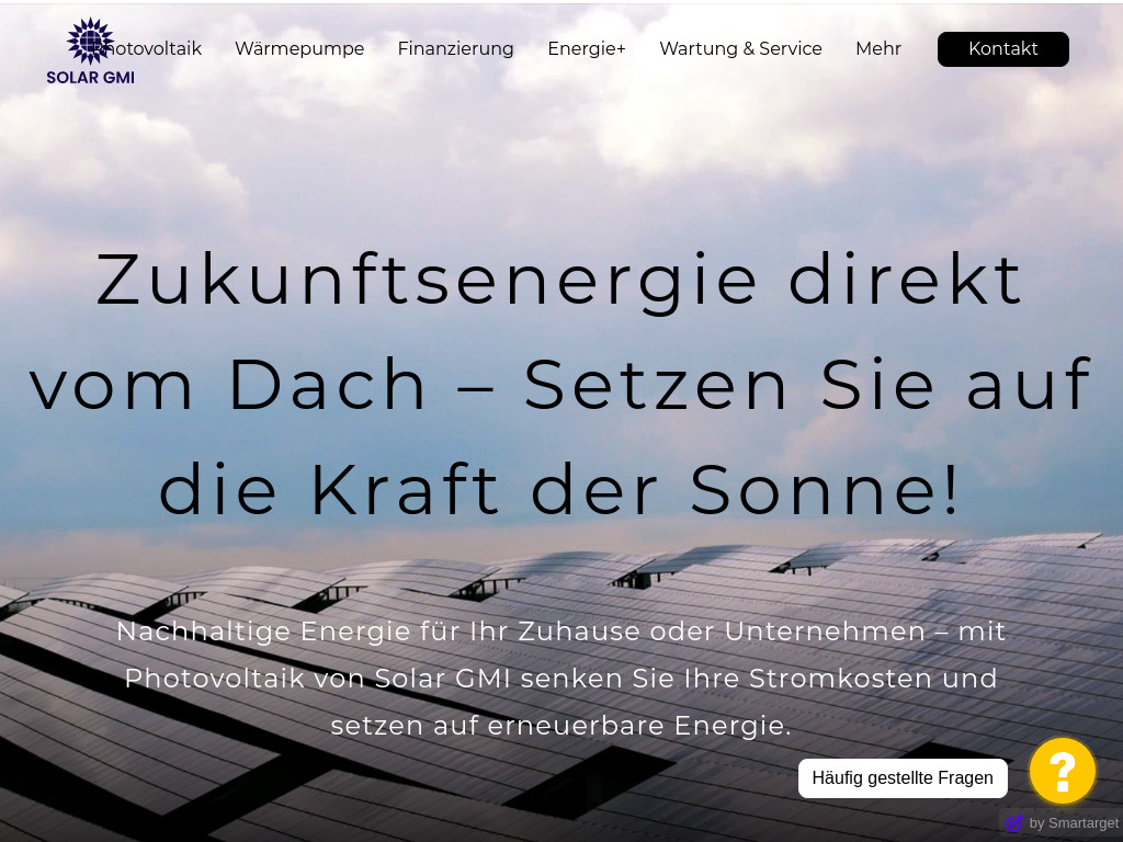 Website von Solar GMI GmbH in Berlin