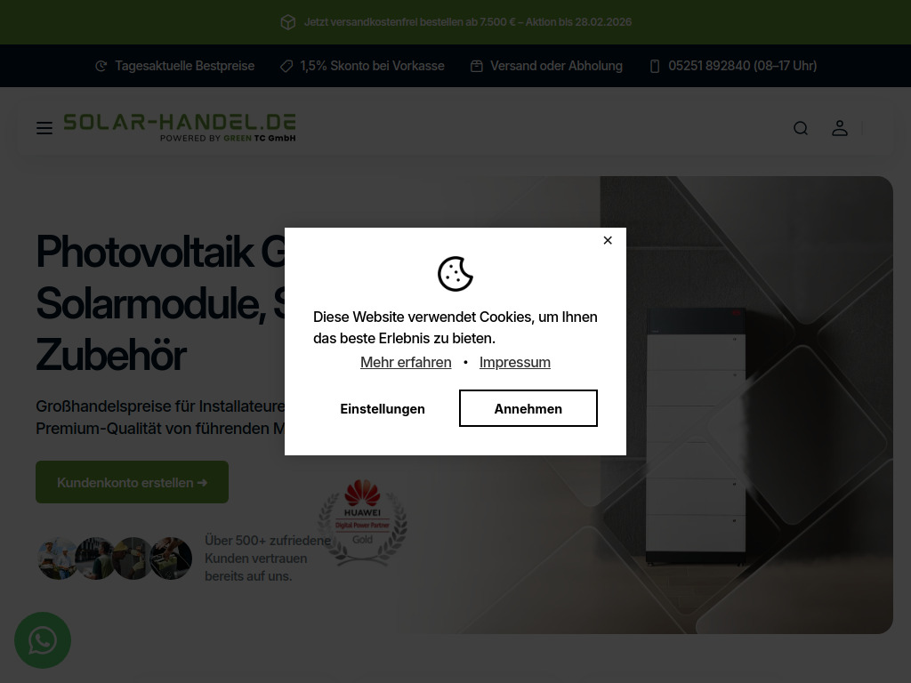 Website von Green TC GmbH in Paderborn