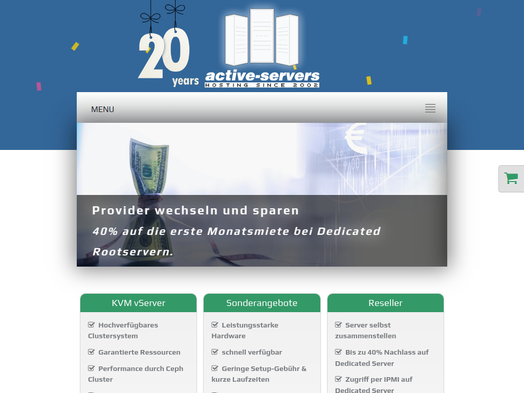 Website von Home - active-servers