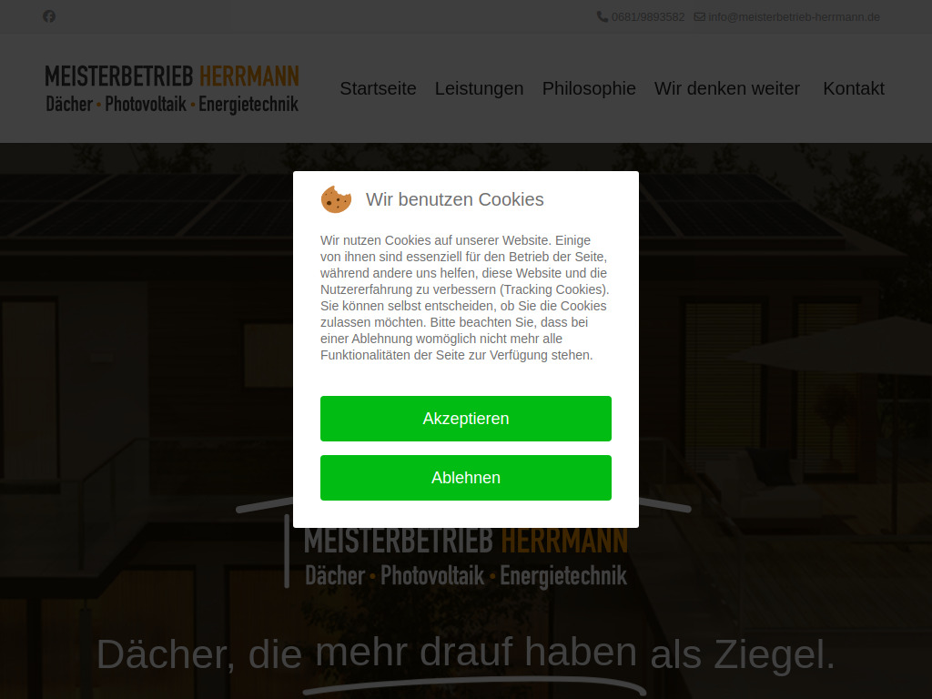 Website von Meisterbetrieb Herrmann GmbH in Brebach-Fechingen