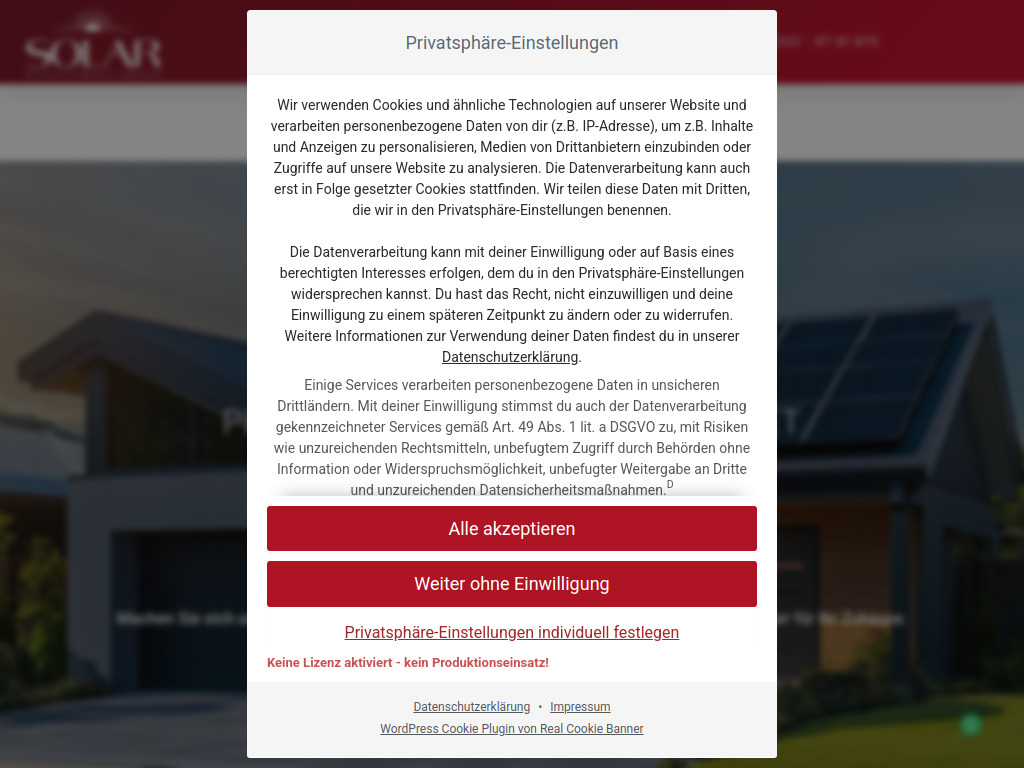 Website von Solar Management Group UG in Meppen