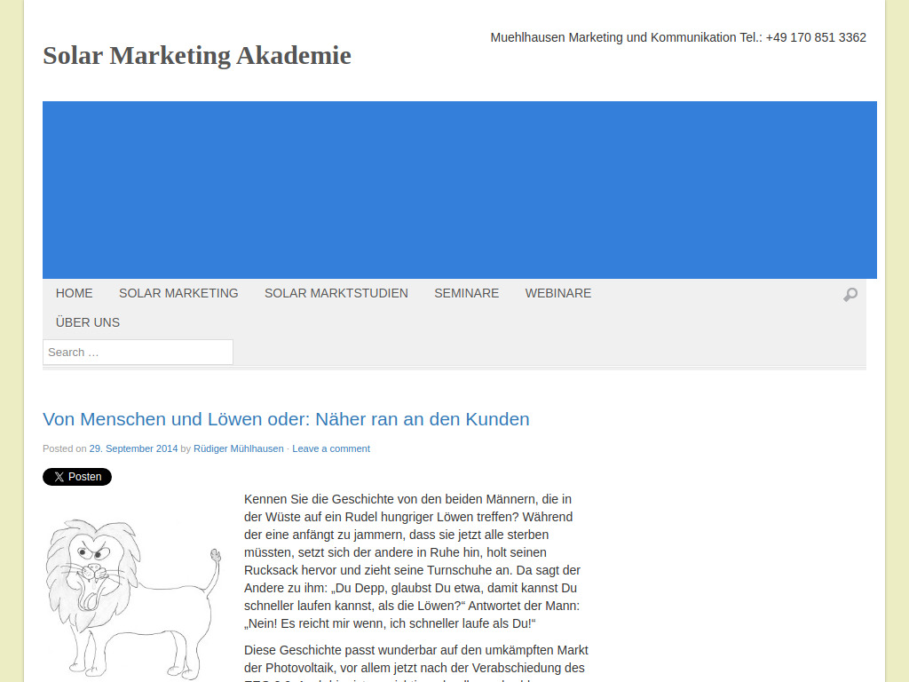 Website von Mühlhausen Marketing und Kommunikation in Otterfing