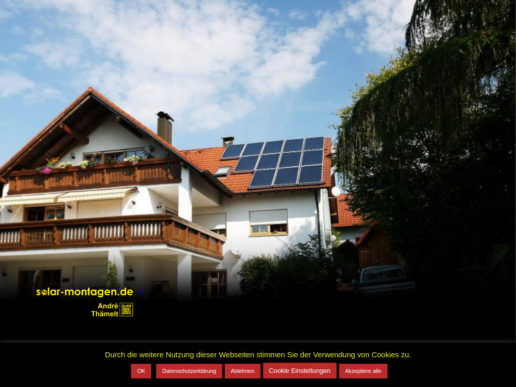 Website von André Thämelt Solar-Montagen in Dresden
