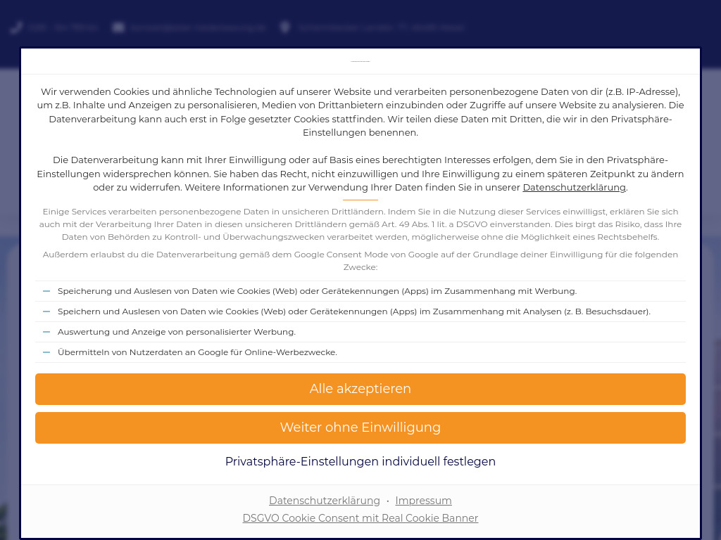 Website von United Immobilien Group GmbH in Wesel