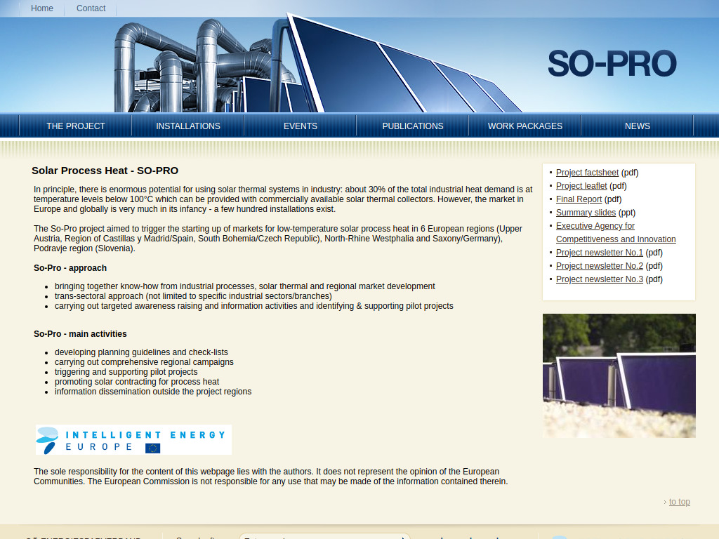 Website von OÖ ENERGIESPARVERBAND in Linz