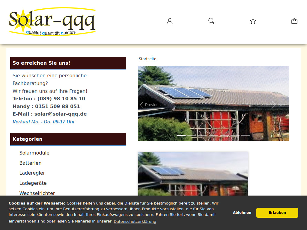 Website von solar-qqq.de