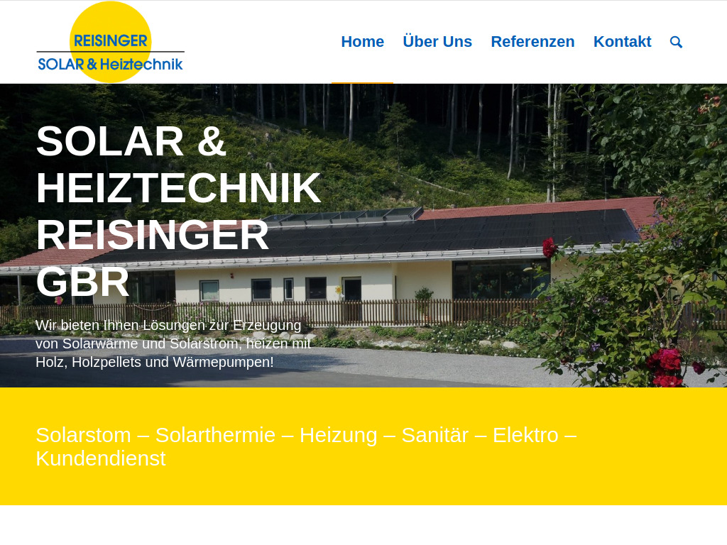 Website von Reisinger GbR in Nußdorf