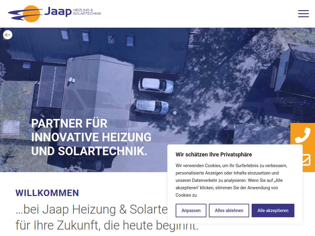 Website von Jaap GmbH in Welle