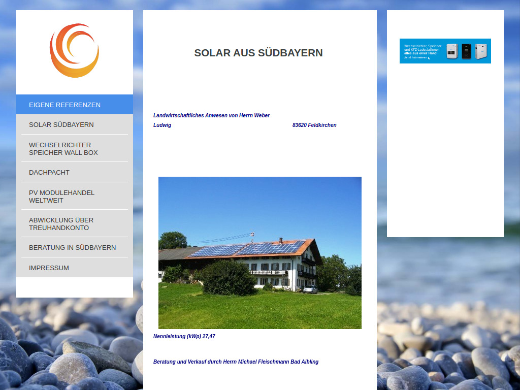 Website von KW Projekt und Handel GmbH in München