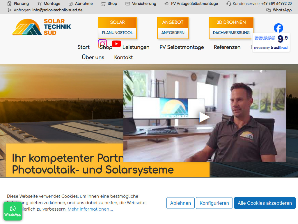 Website von Solar-Technik-Süd GR GmbH in Penzing