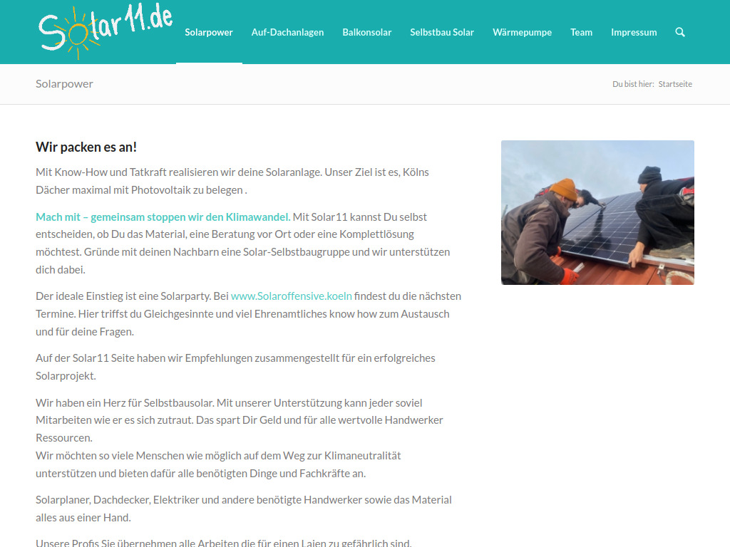 Website von StudioF11 GmbH in Köln