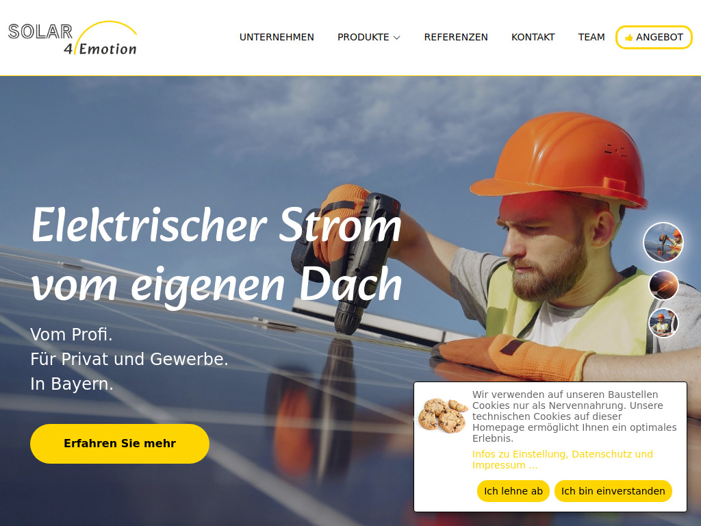 Website von VECCMA GmbH in Gräfelfing