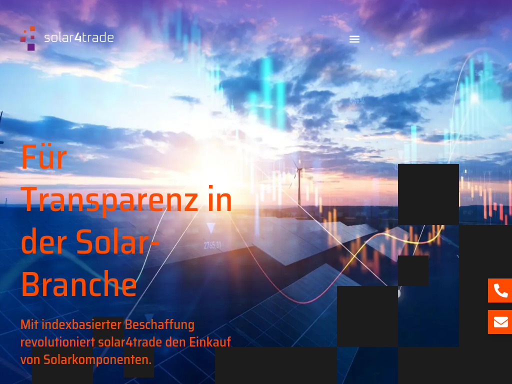 Website von Solar4Trade GmbH in Trittau