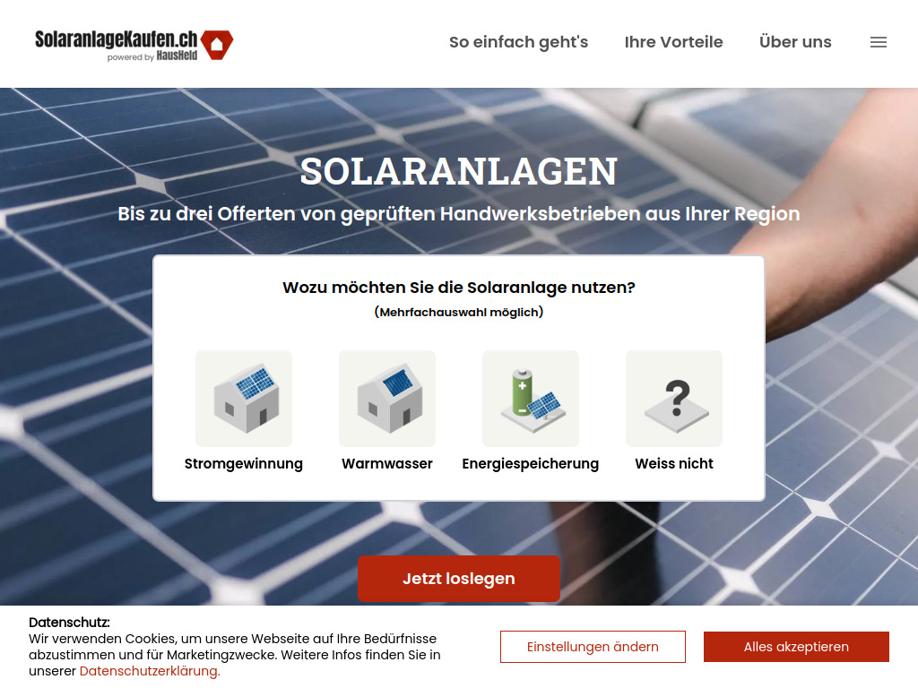 Website von Vermando AG in Herisau
