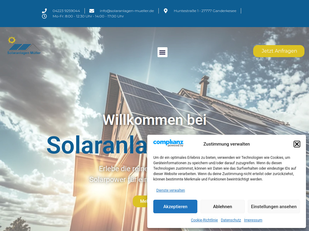 Website von Simon Müller GmbH in Ganderkesee