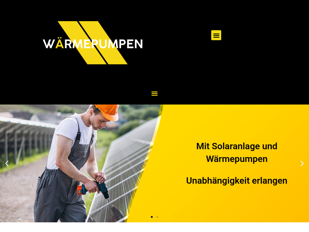 Website von startseite - solaranlagen Wärmepumpen in Sissach