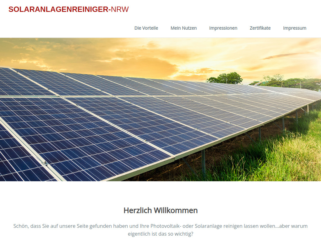 Website von Sebregondi Gebäudereinigungs GmbH in Essen