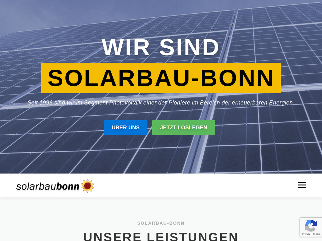 Website von Solarbau Bonn in Bonn