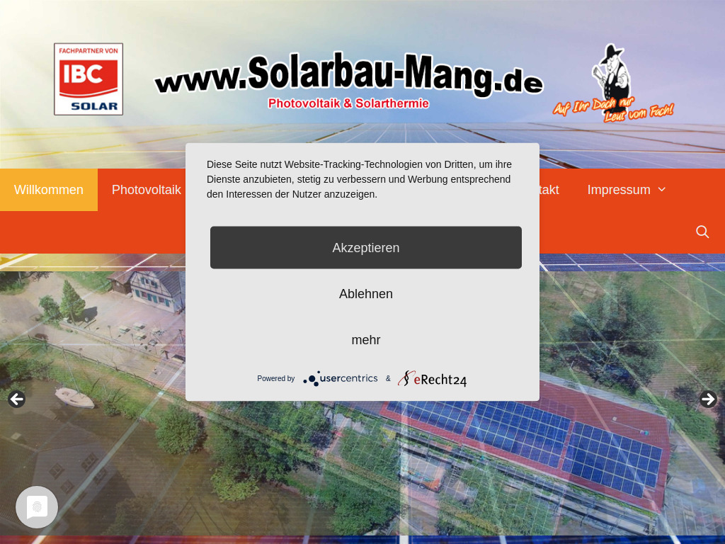 Website von Solarbau Mang in Rodalben