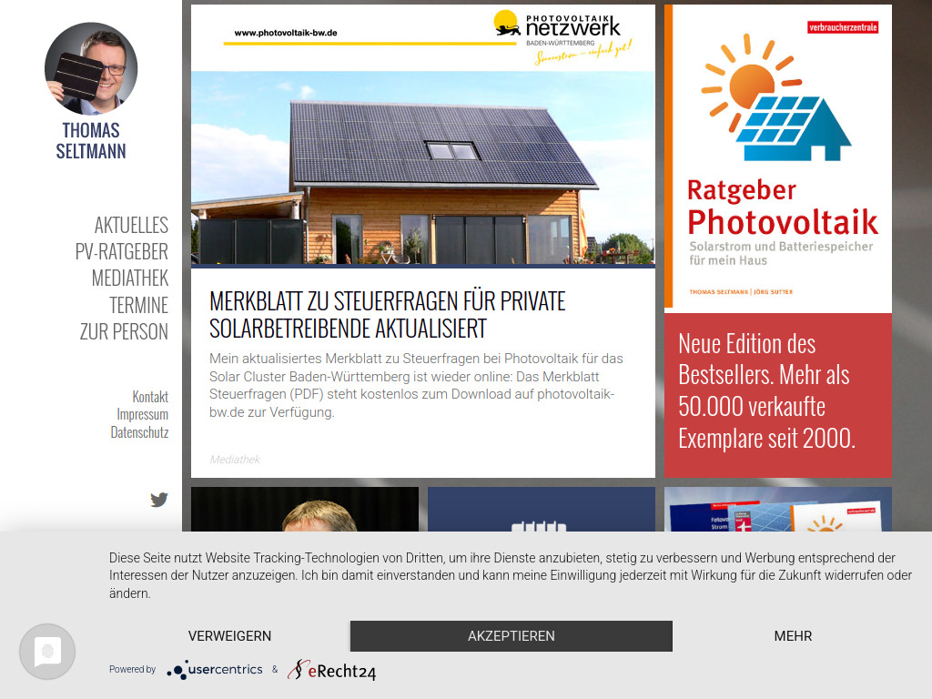 Website von Thomas Seltmann in Berlin