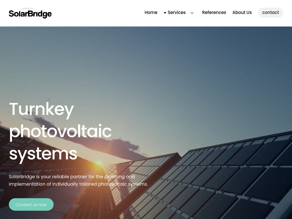 Website von SolarBridge GmbH in Bad Homburg