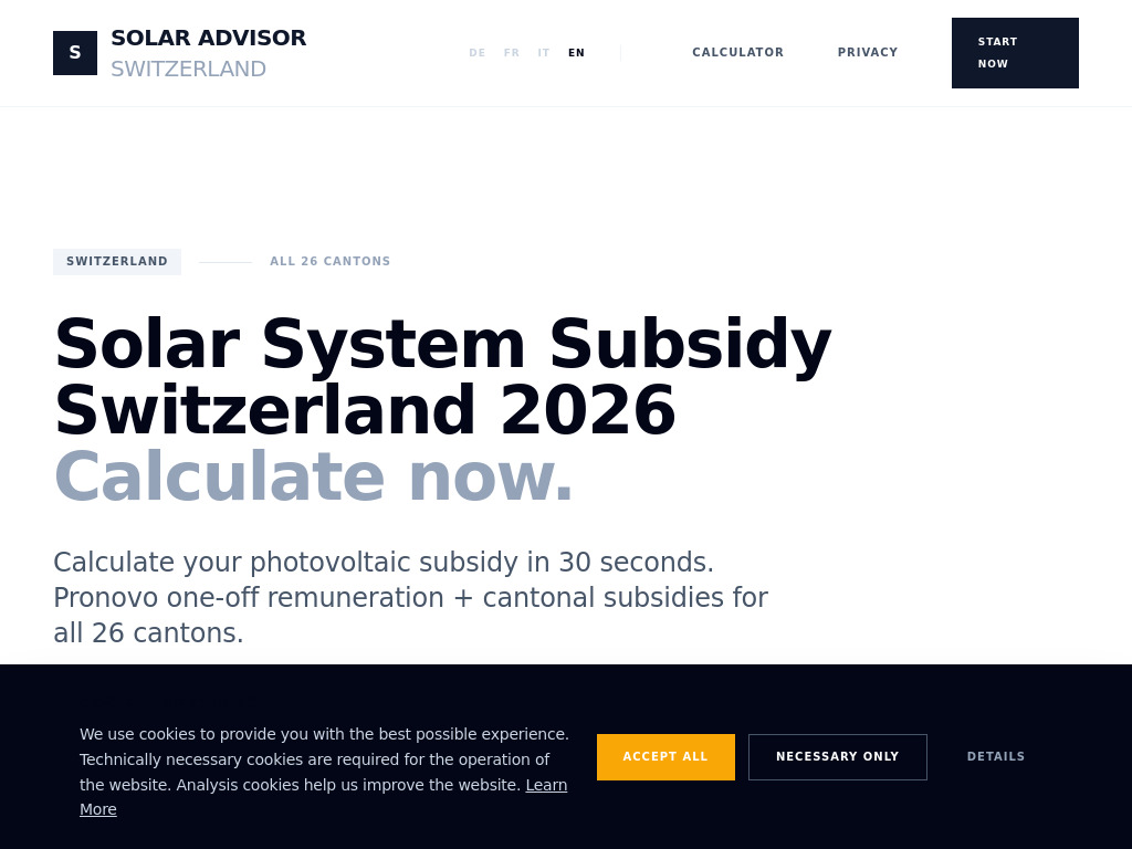 Website von EmirTech in Biel