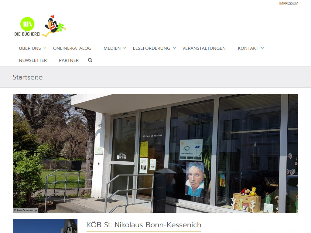 Website von KÖB St. Nikolaus Bonn-Kessenich in Bonn