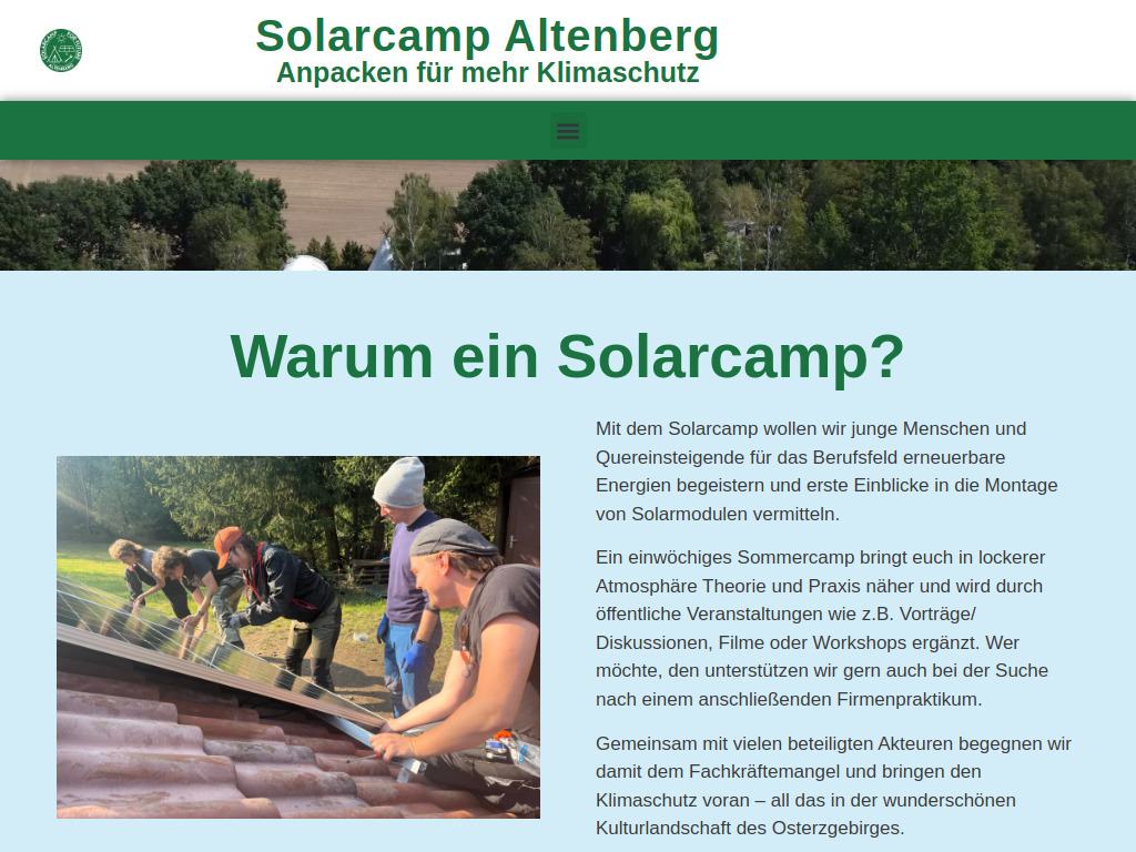 Website von Naturschutzstation Osterzgebirge e.V. in Altenberg