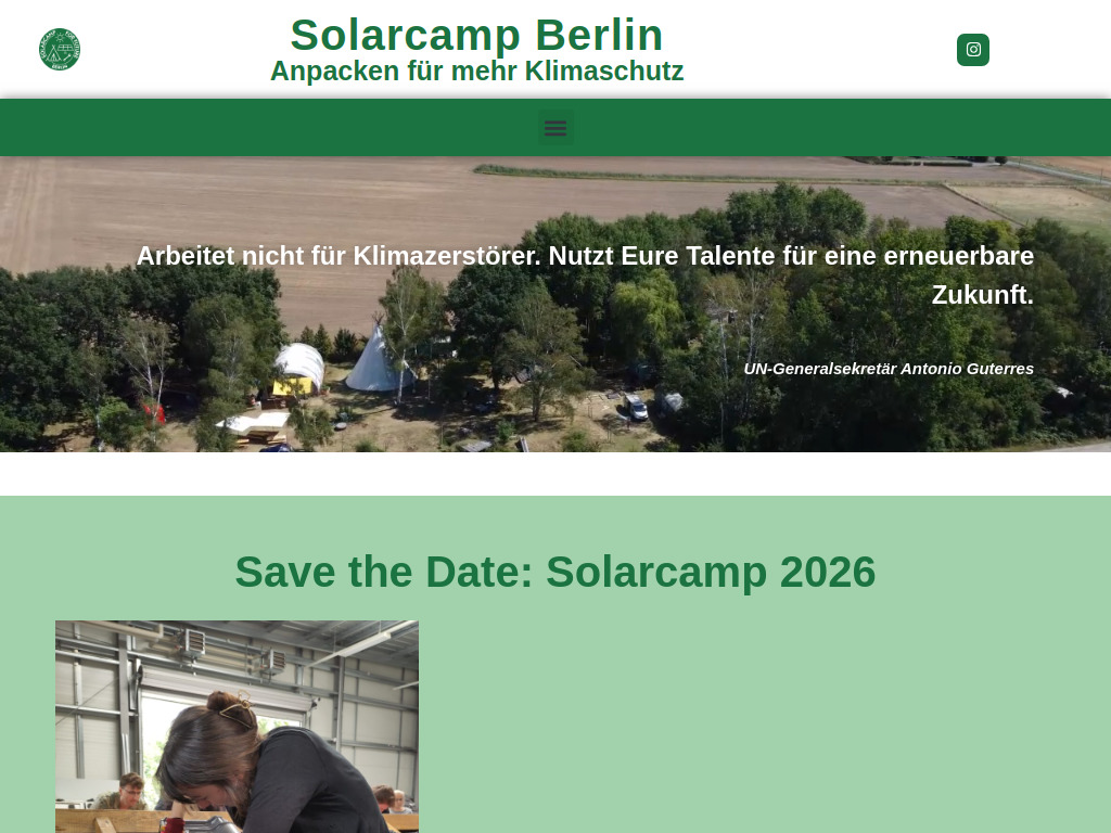 Website von Charlottenburg-Wilmersdorf klimaneutral e.V. in Berlin