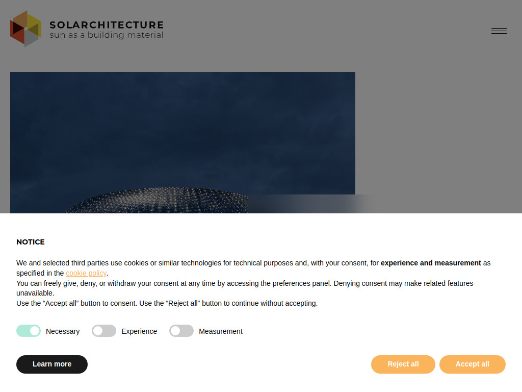 Website von Home - Solarchitecture in Mendrisio