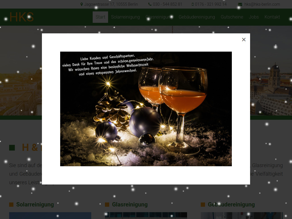 Website von H&K Service GmbH in Berlin