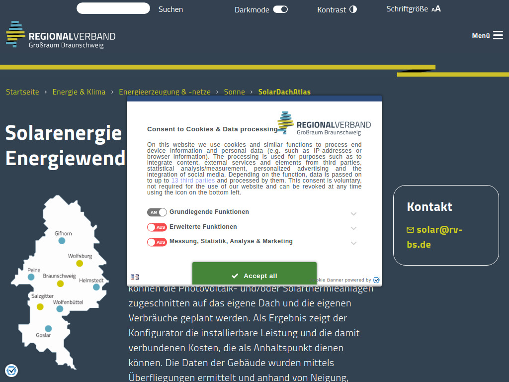 Website von SolarDachAtlas