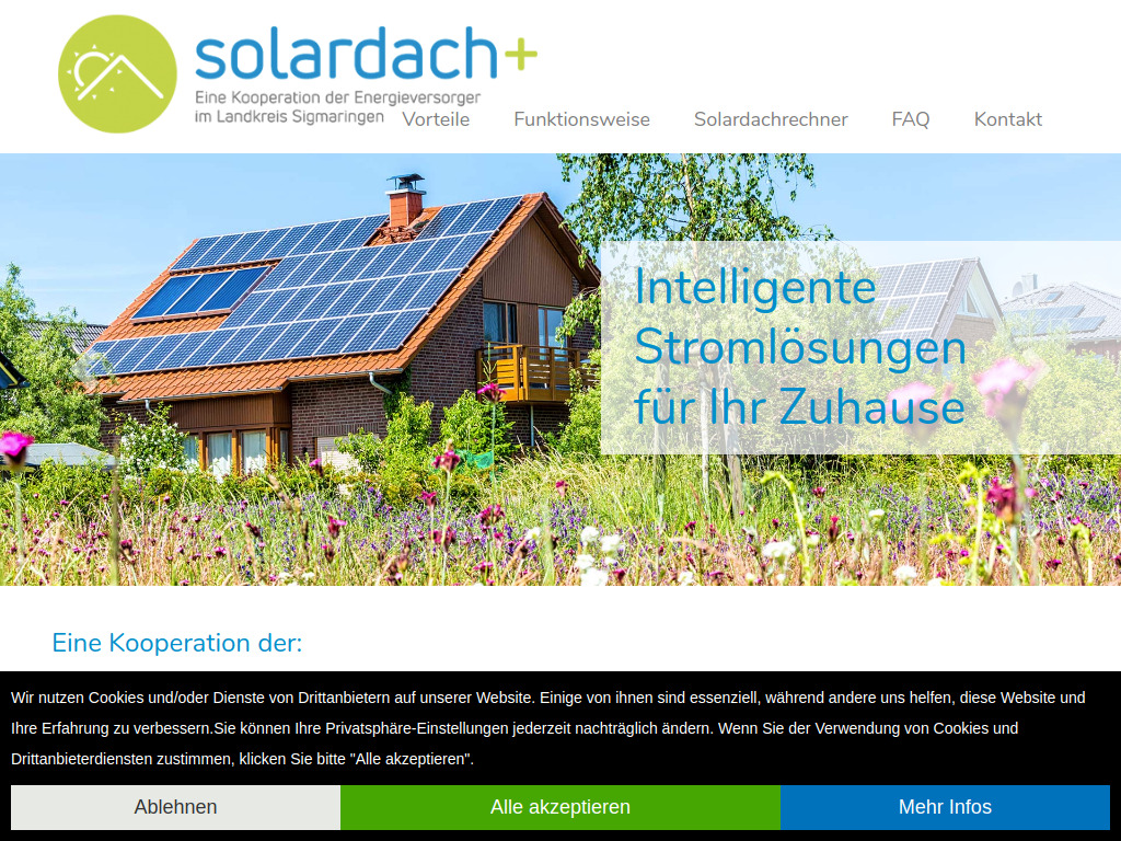 Website von Stadtwerke Sigmaringen GmbH in Sigmaringen