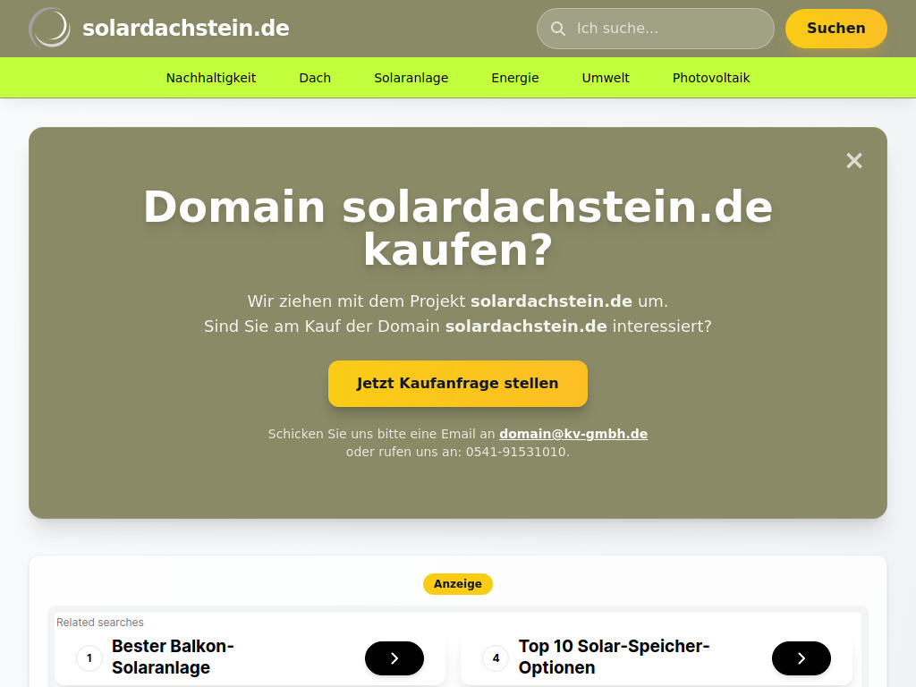 Website von KV GmbH in Osnabrück