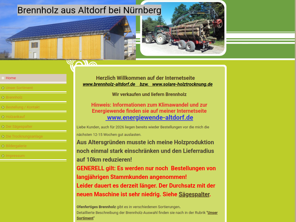 Website von SEB - Solar Energie & Biowärme in Altdorf